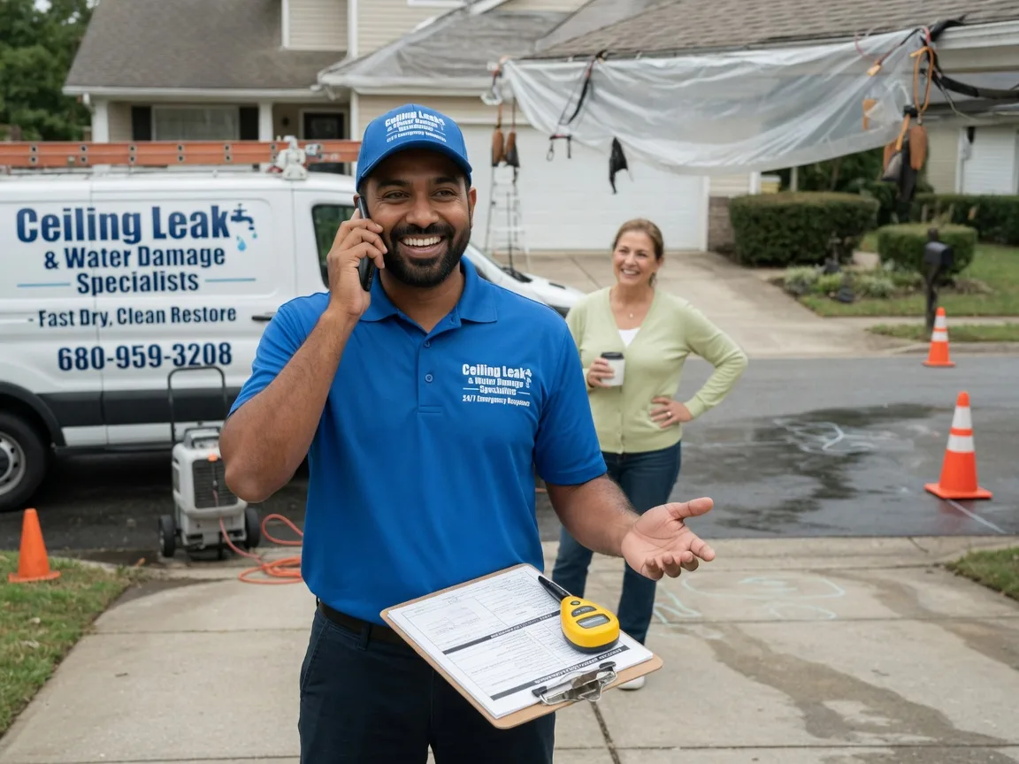 Ceiling Leak Cleanup Mount Holly, VT FAQs
